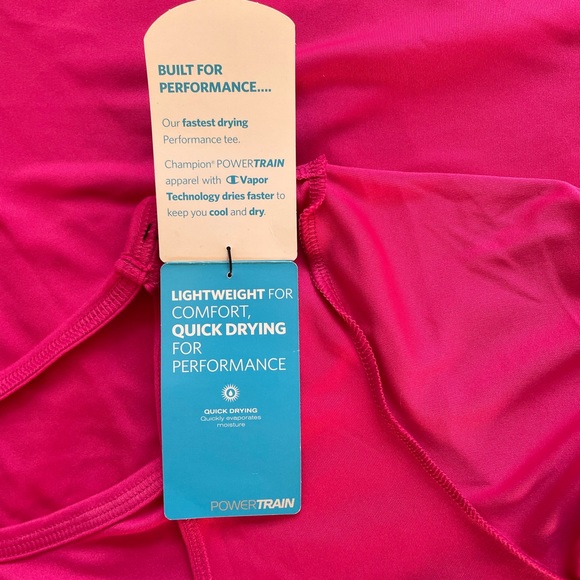 Champion Women’s Size S open Back Athlete Loose Casual Short Sleeve T-Shirt Pink - Picture 8 of 12